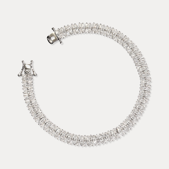 apples & figs Marquise Cut Tennis Bracelet