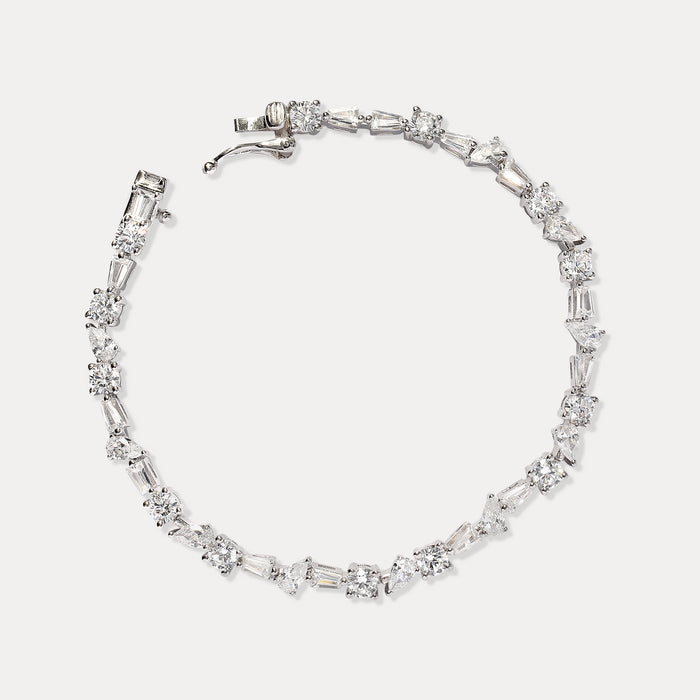 apples & figs Mixed Cut Tennis Bracelet