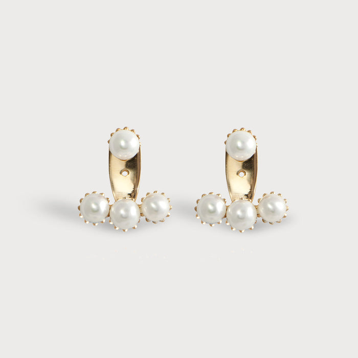 apples & figs Pearl Blossom Vermeil Ear Jackets