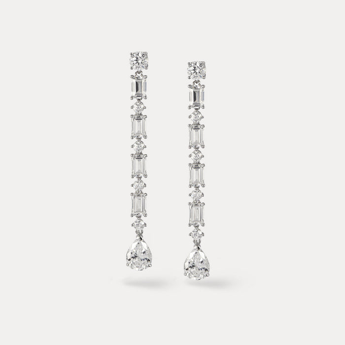 apples & figs Fantasy Sterling Silver Mix-cut cubic zirconia earrings