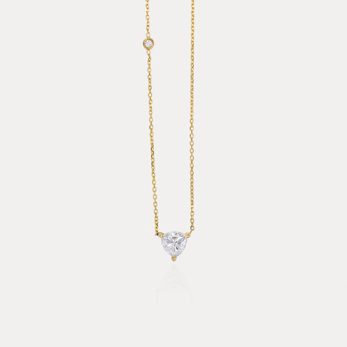 apples & figs Trilliant Cut Moissanite & Diamond Necklace