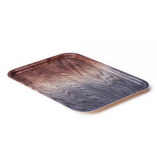Applicata A Tribute To Wood Tray - Brown/grey Large