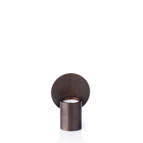 applicata Glow tealight holder brown brass