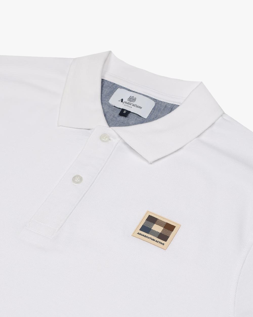 Aquascutum ACTIVE CHECK PATCH POLO