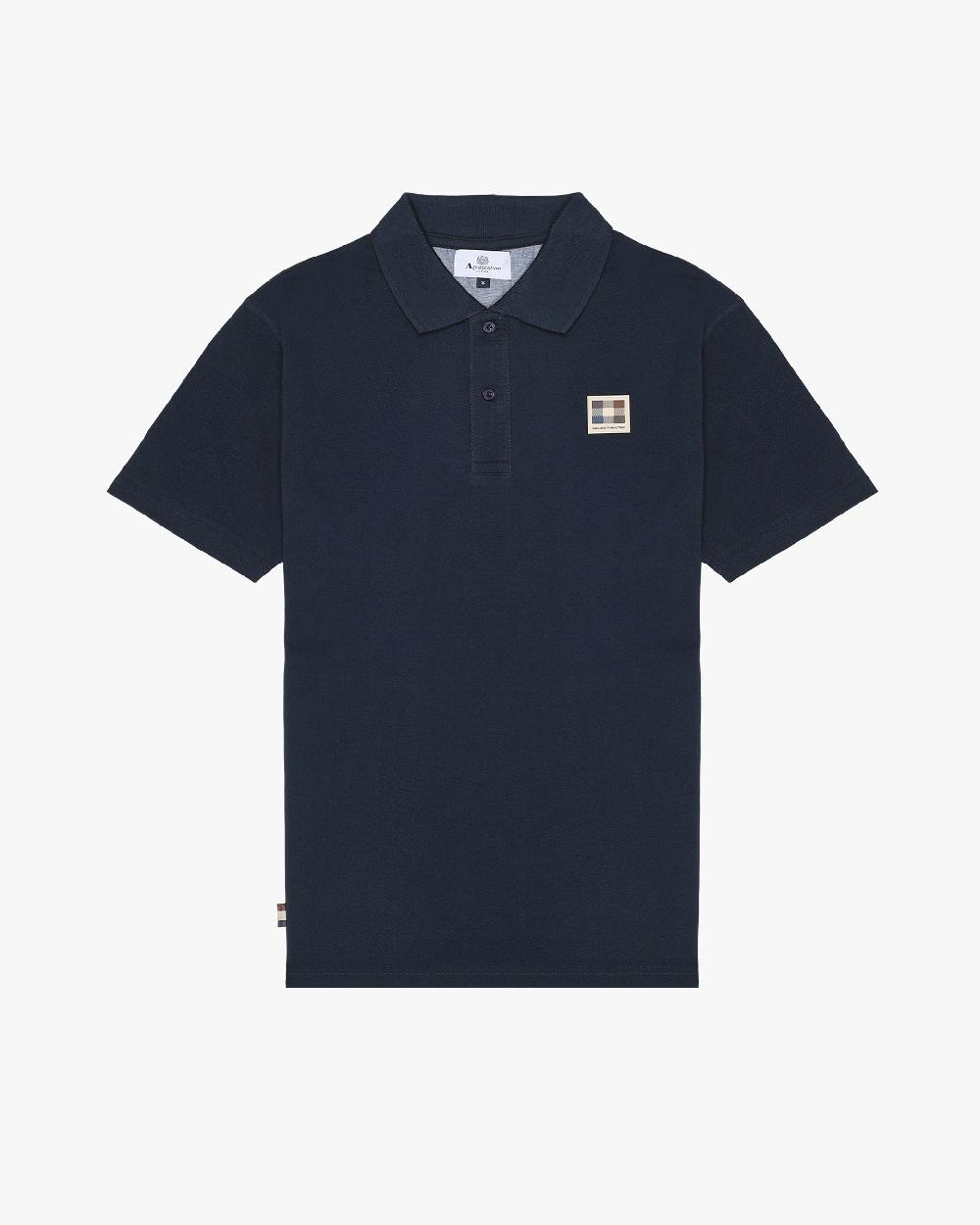 aquascutum ACTIVE CHECK PATCH POLO