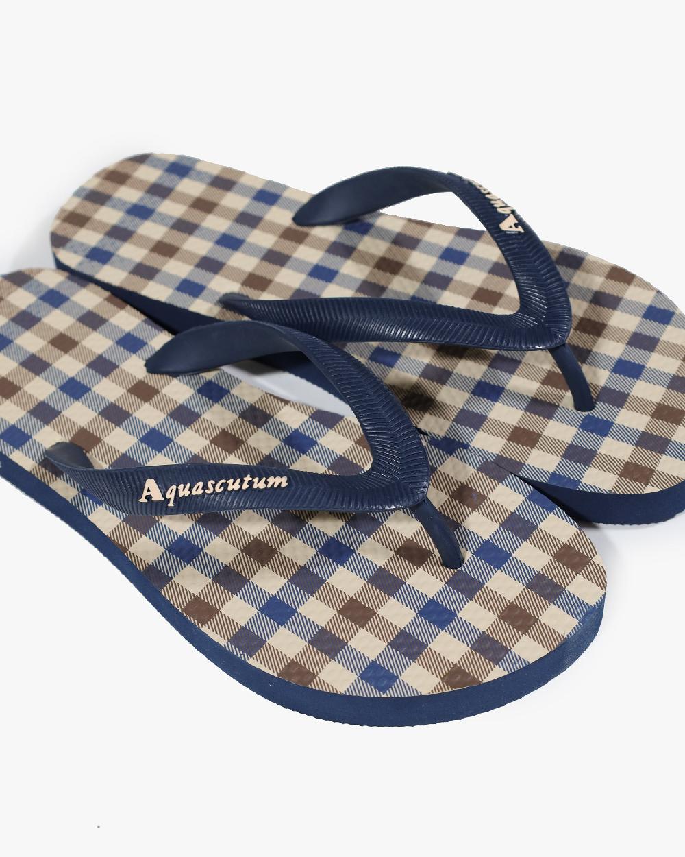 Aquascutum ACTIVE CLUB CHECK FLIP FLOP