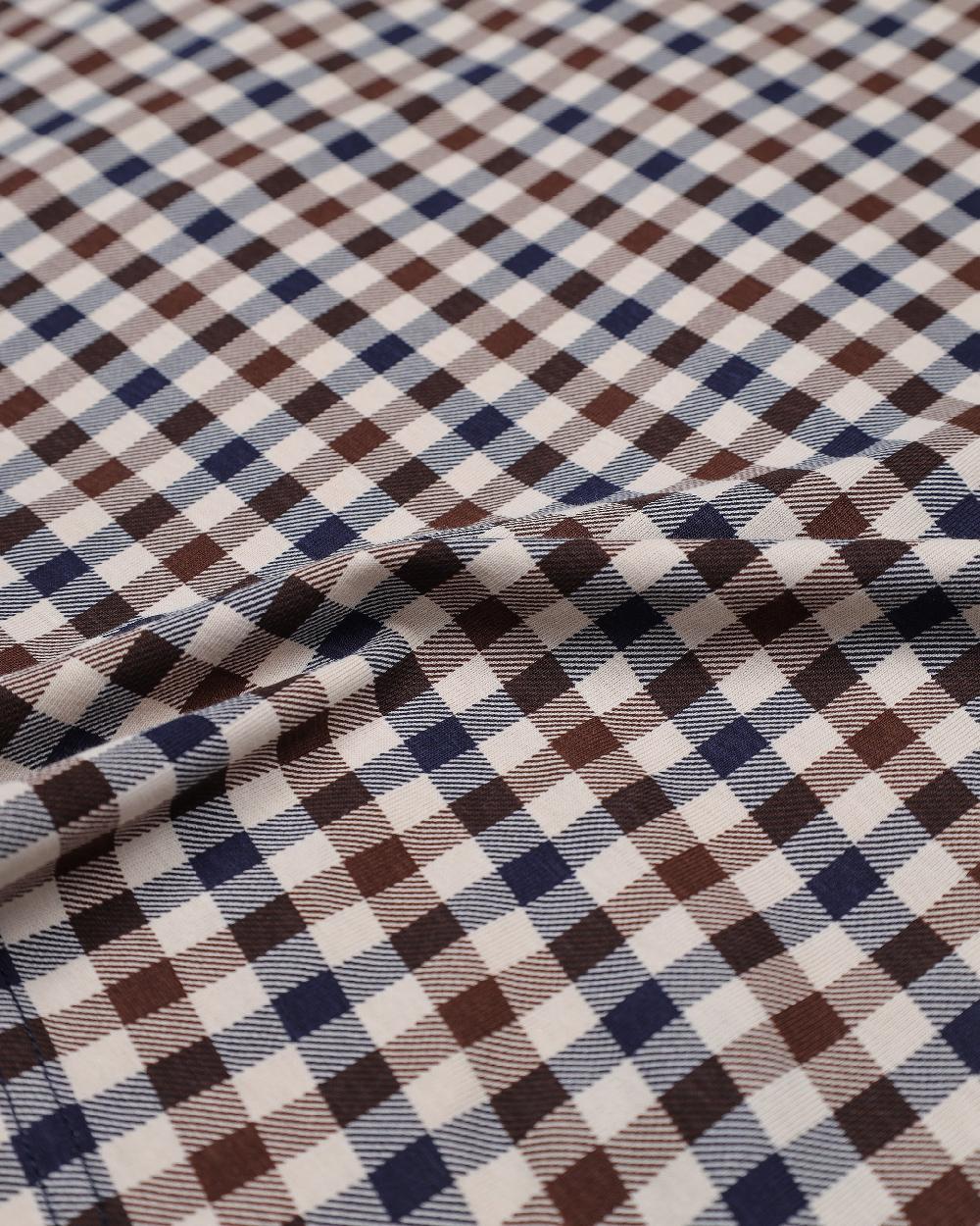 Aquascutum ACTIVE CLUB CHECK LOGO T-SHIRT