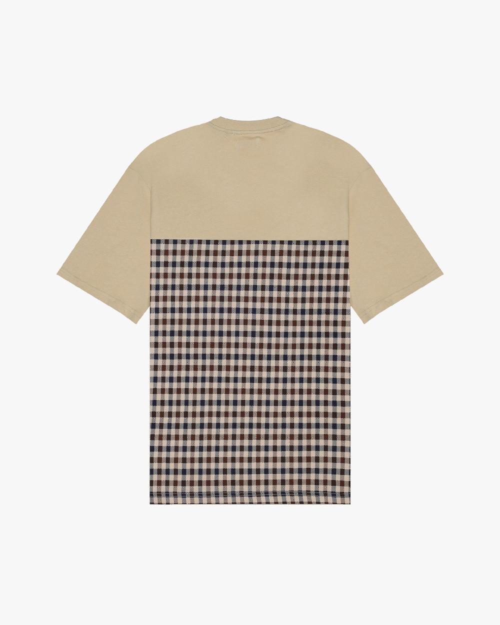 Aquascutum ACTIVE CLUB CHECK LOGO T-SHIRT