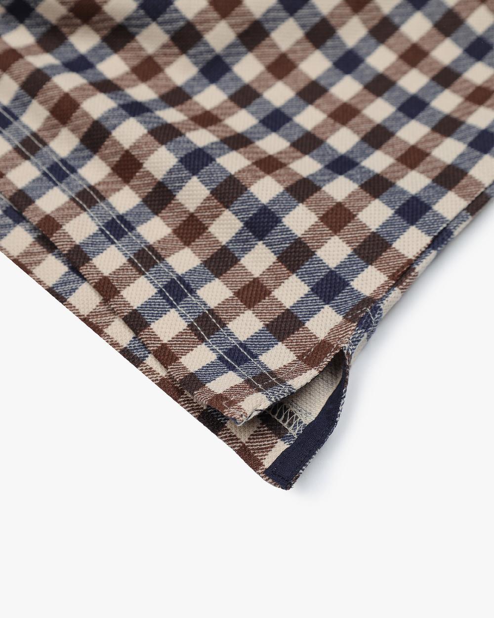 Aquascutum ACTIVE CLUB CHECK PIQUET POLO