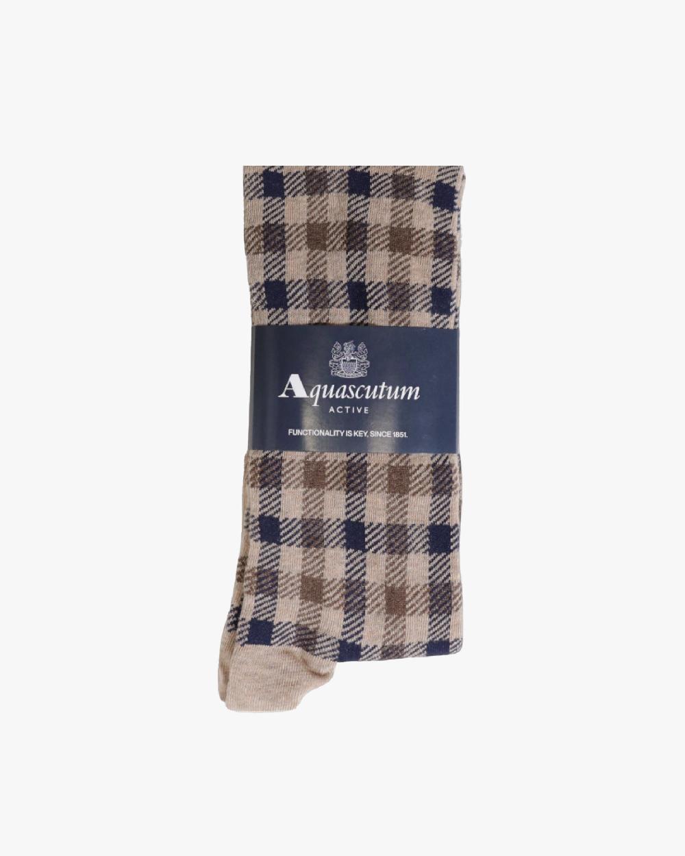 aquascutum ACTIVE CLUB CHECK SOCKS