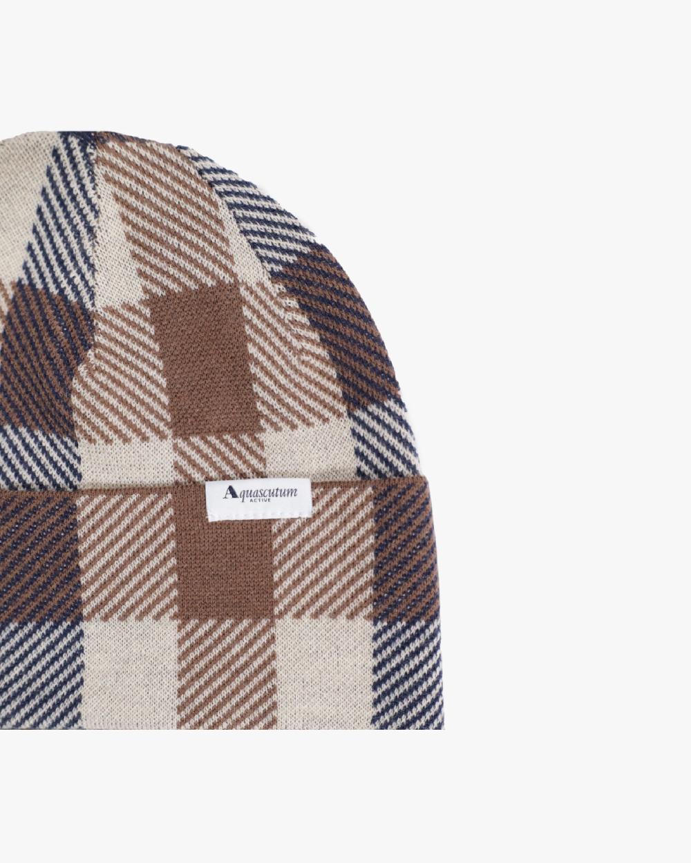 Aquascutum ACTIVE MACRO CHECK BEANIE MACRO CLUB