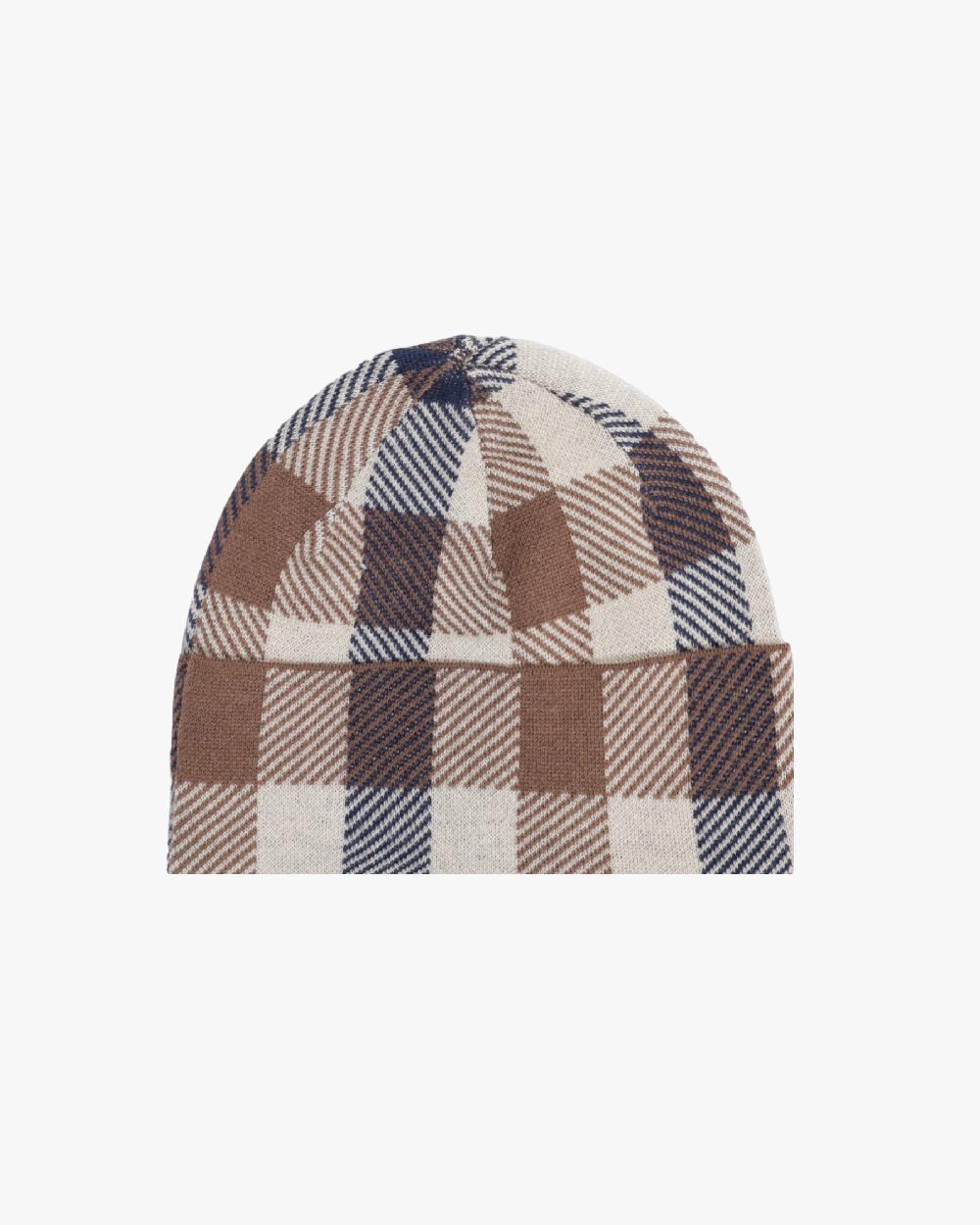 Aquascutum ACTIVE MACRO CHECK BEANIE MACRO CLUB