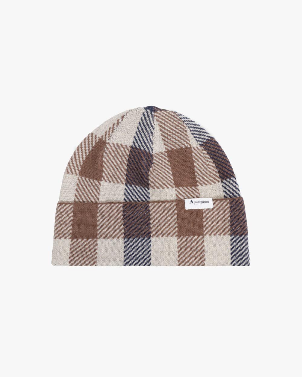aquascutum ACTIVE MACRO CHECK BEANIE MACRO CLUB
