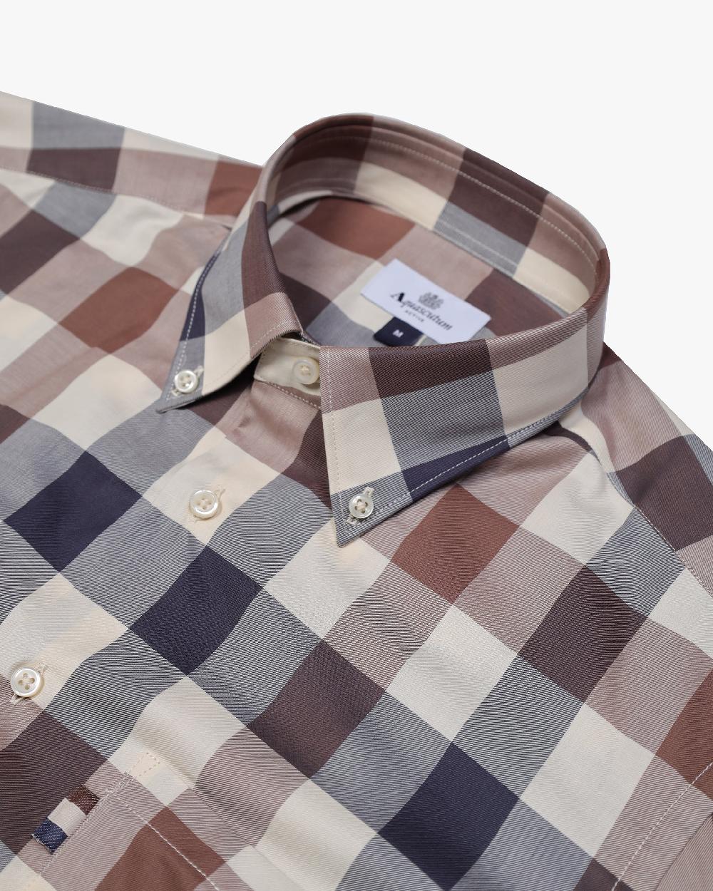 Aquascutum ACTIVE MACRO CHECK SHIRT