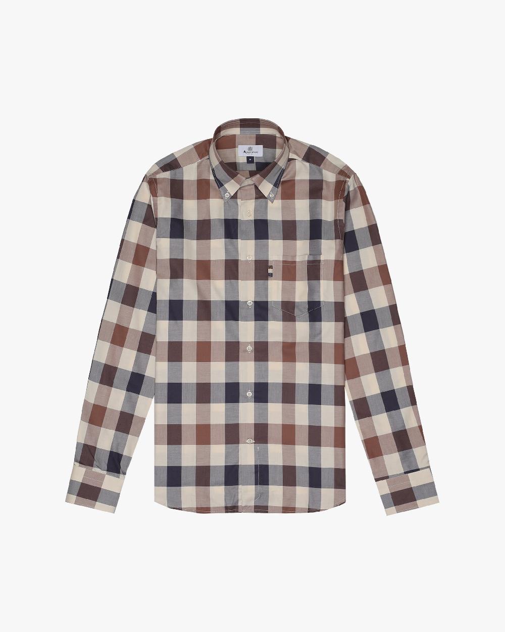 aquascutum ACTIVE MACRO CHECK SHIRT