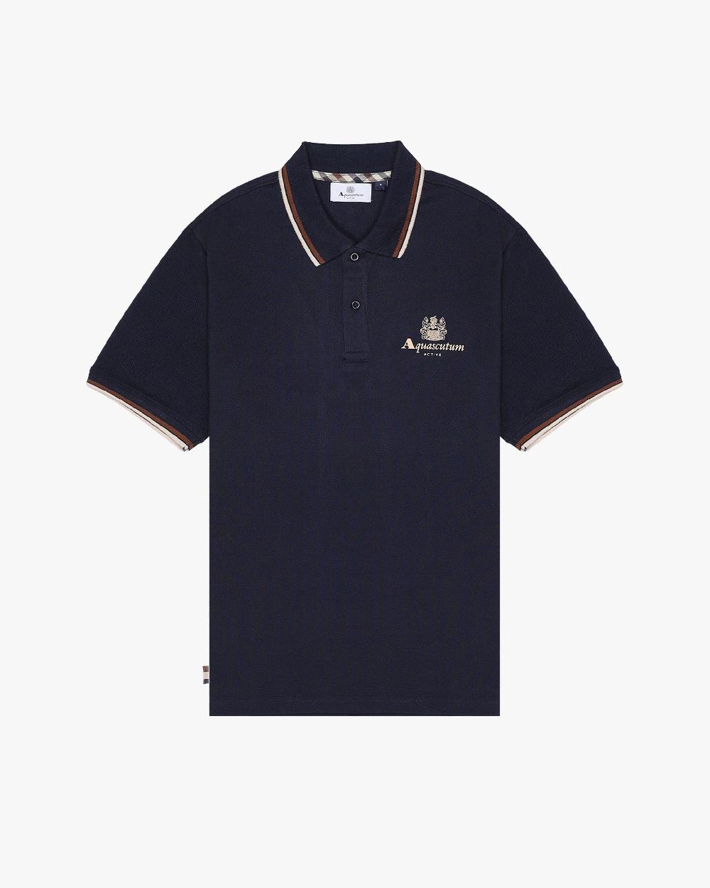 aquascutum ACTIVE PIQUET STRIPES POLO