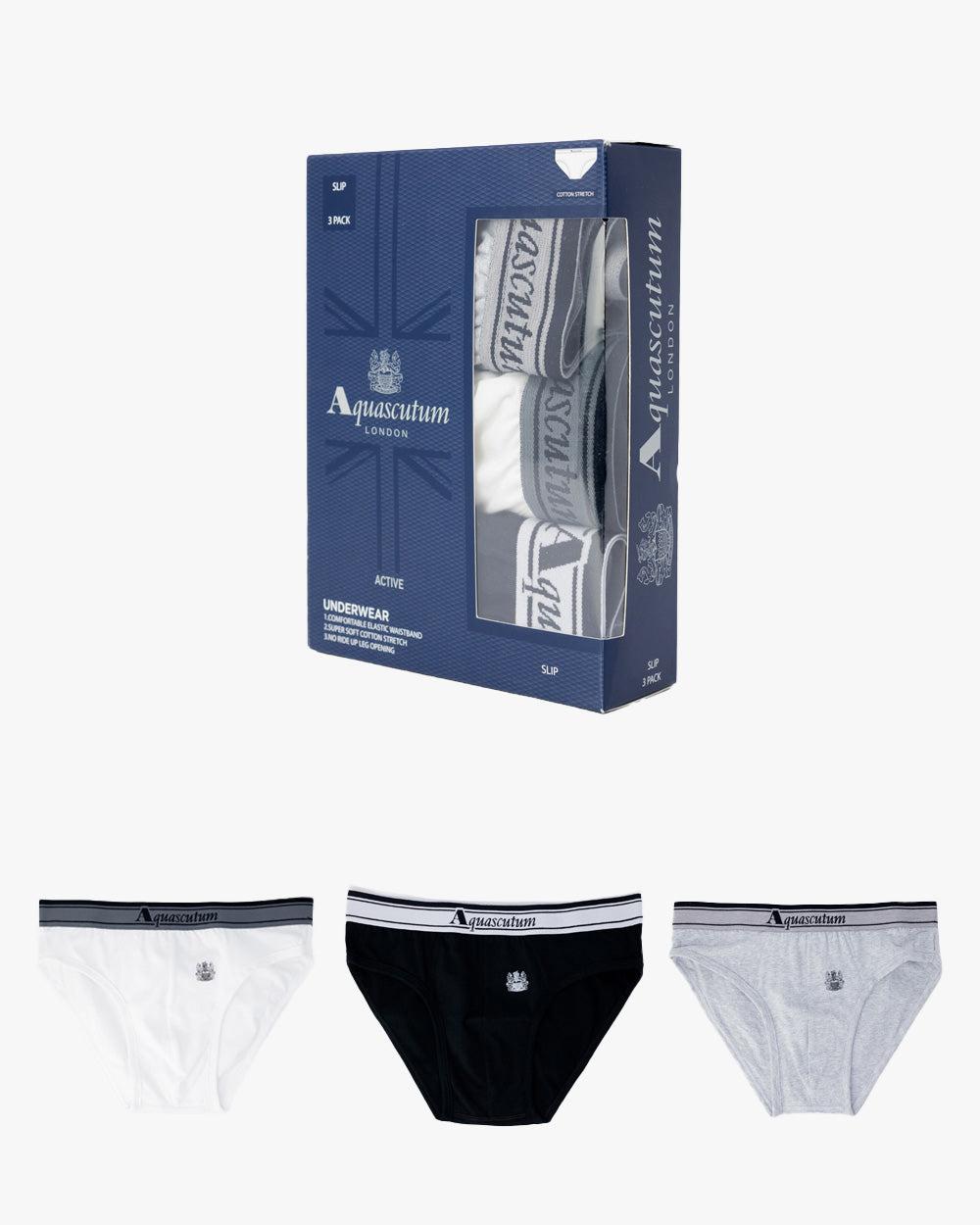 aquascutum ACTIVE UNDERWEAR BRIEF TRIPLE PACK