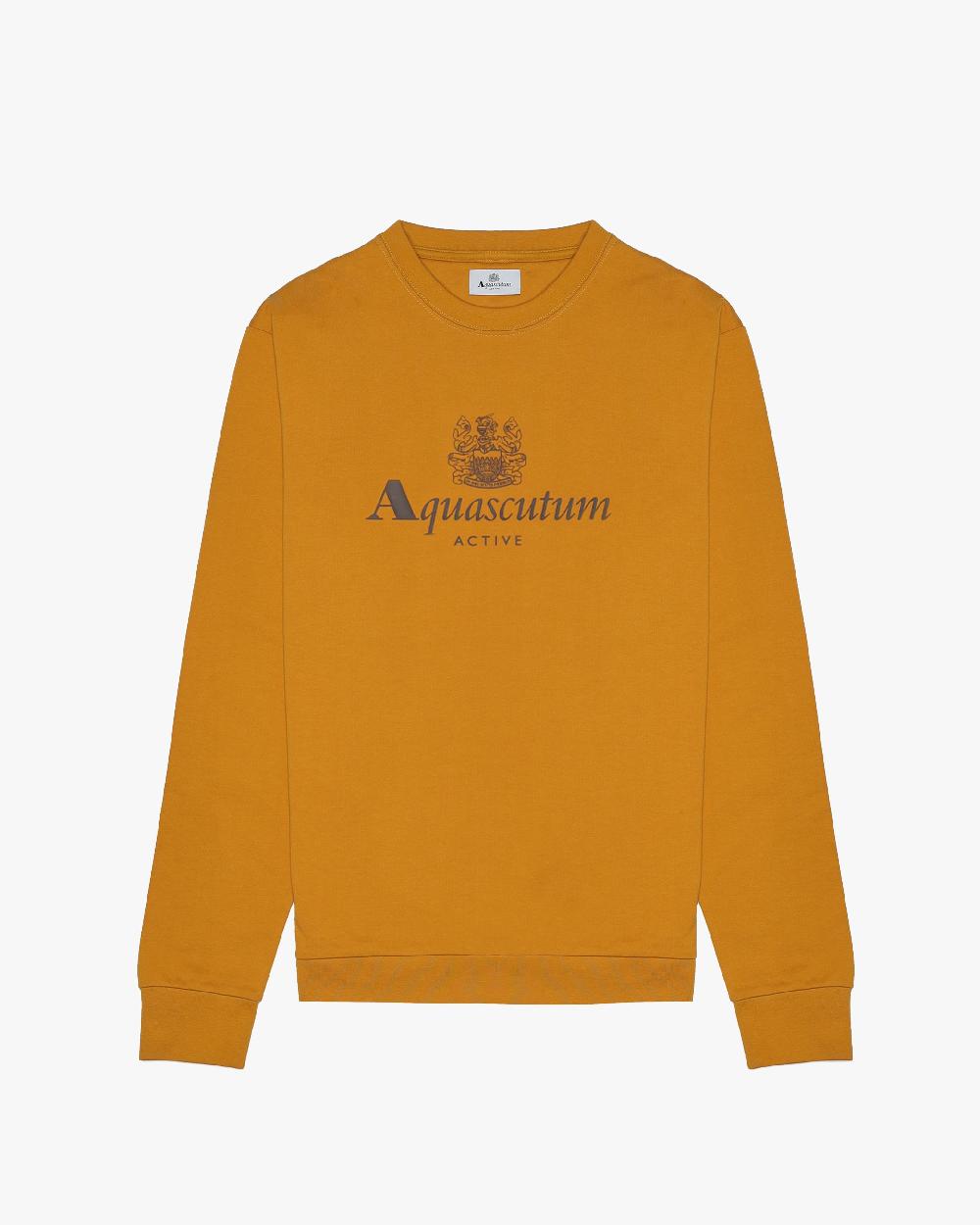 aquascutum BIG LOGO CREWNECK