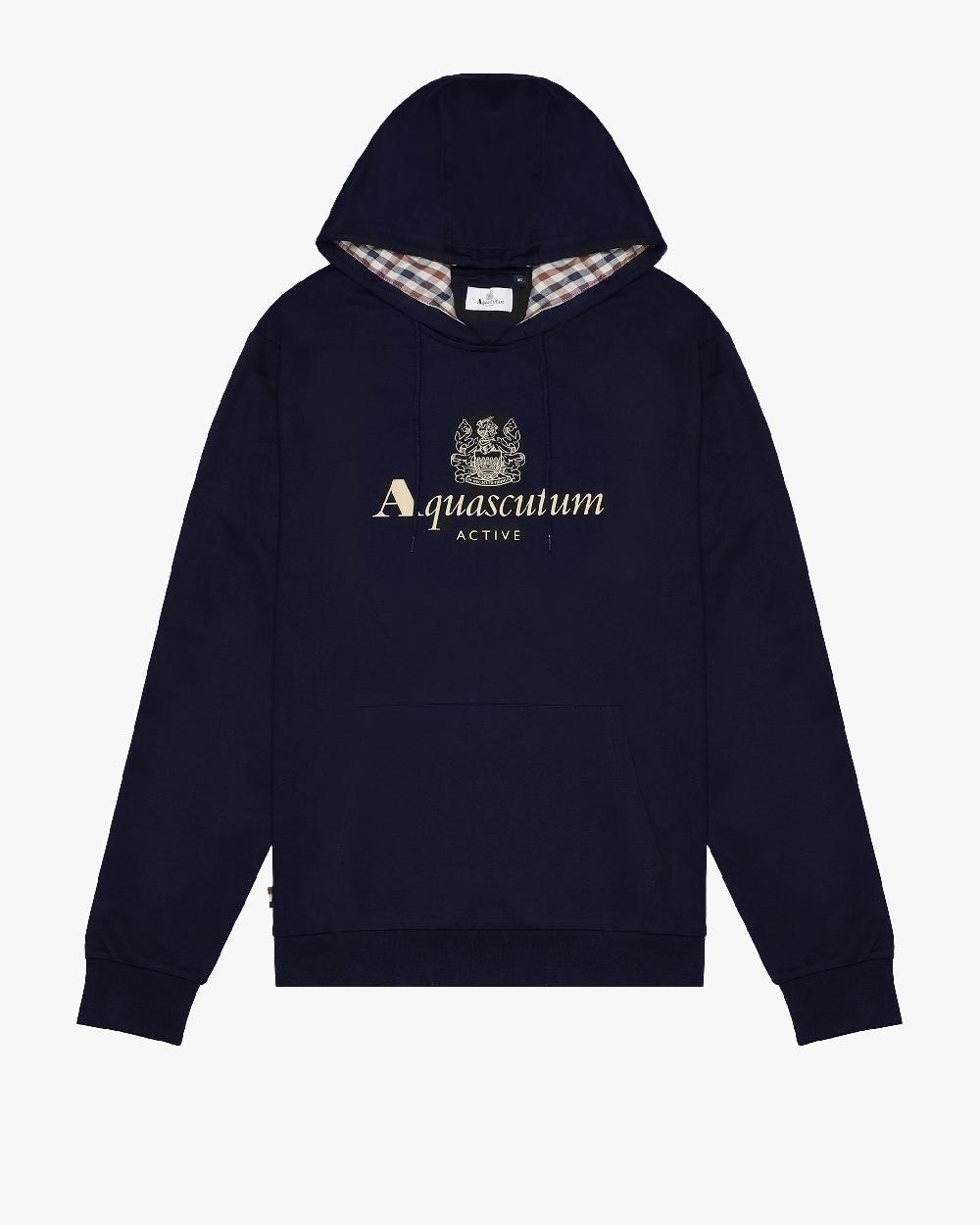 aquascutum BIG LOGO HOODIE