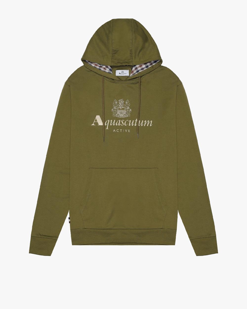aquascutum BIG LOGO HOODIE