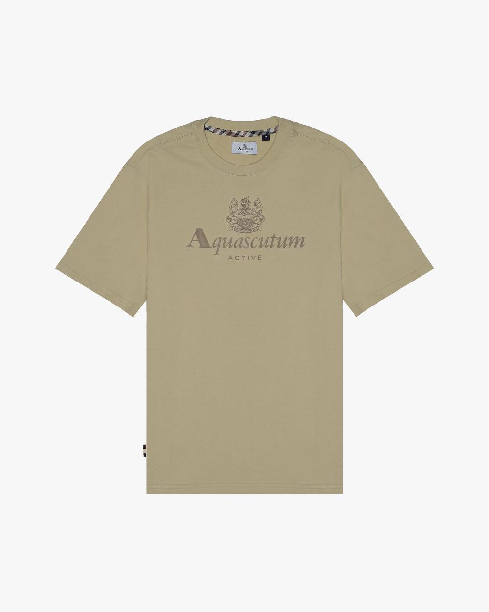 aquascutum BIG LOGO T-SHIRT