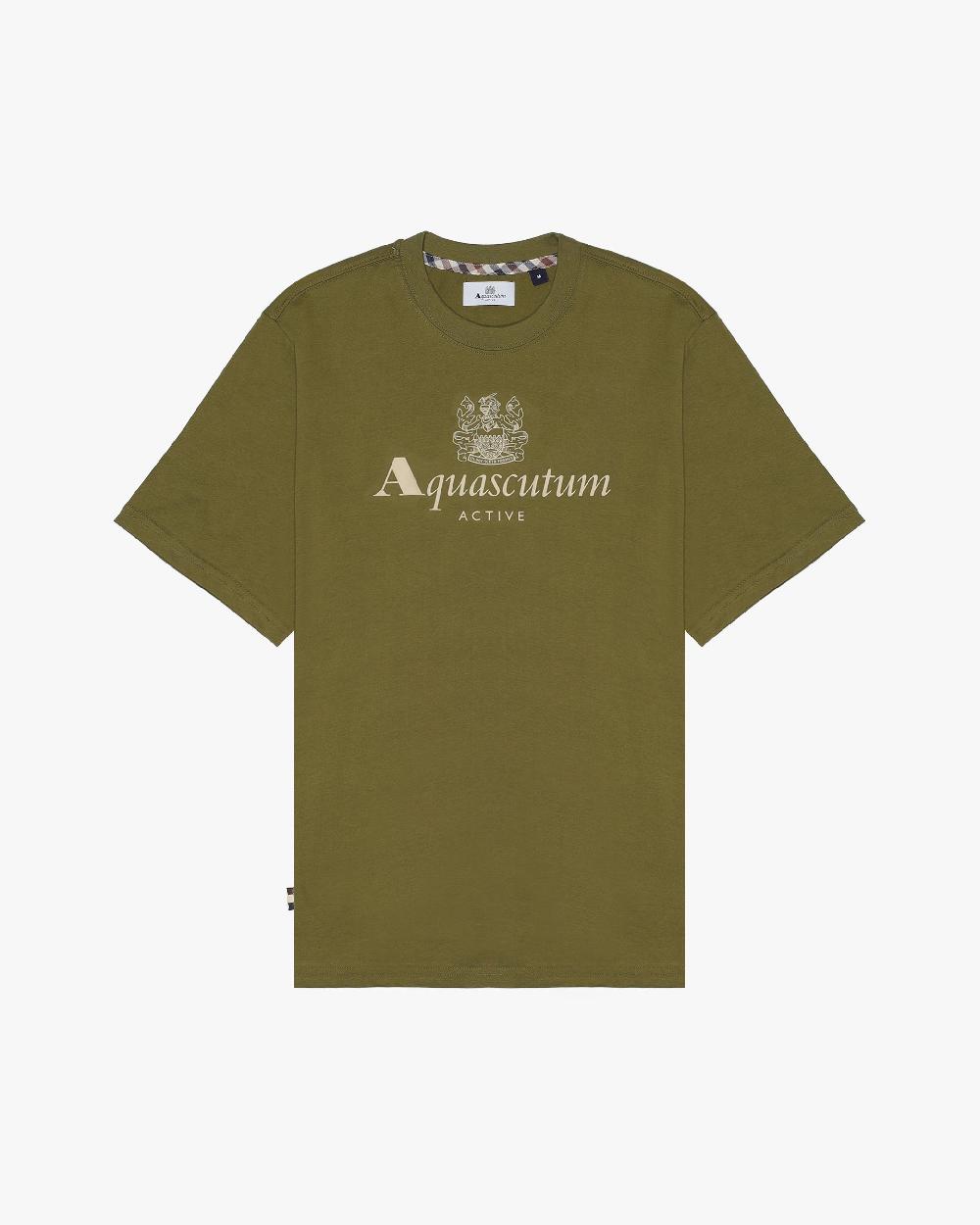 aquascutum BIG LOGO T-SHIRT