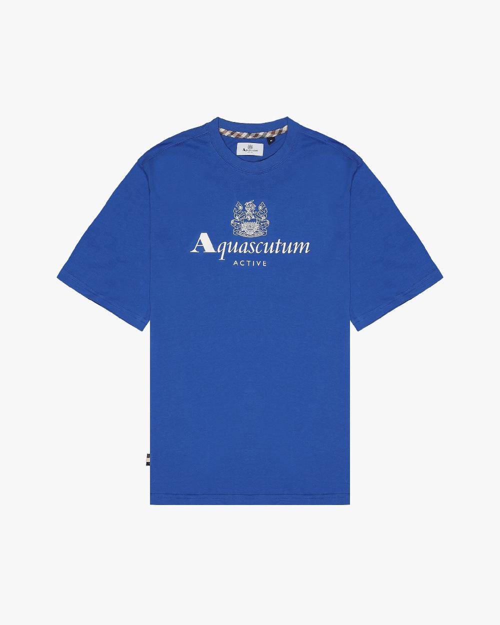 aquascutum BIG LOGO T-SHIRT