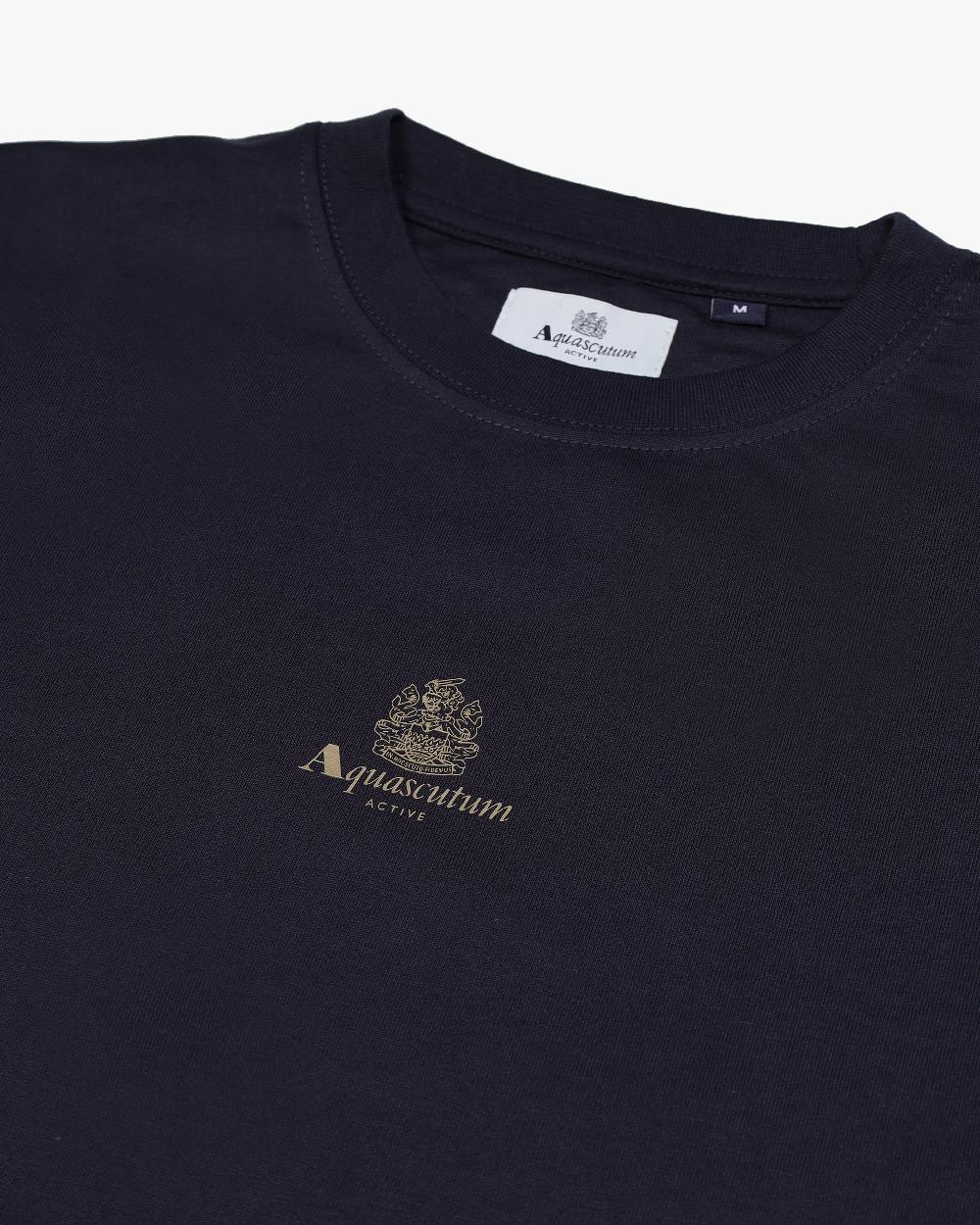 Aquascutum CENTERED LOGO CREWNECK