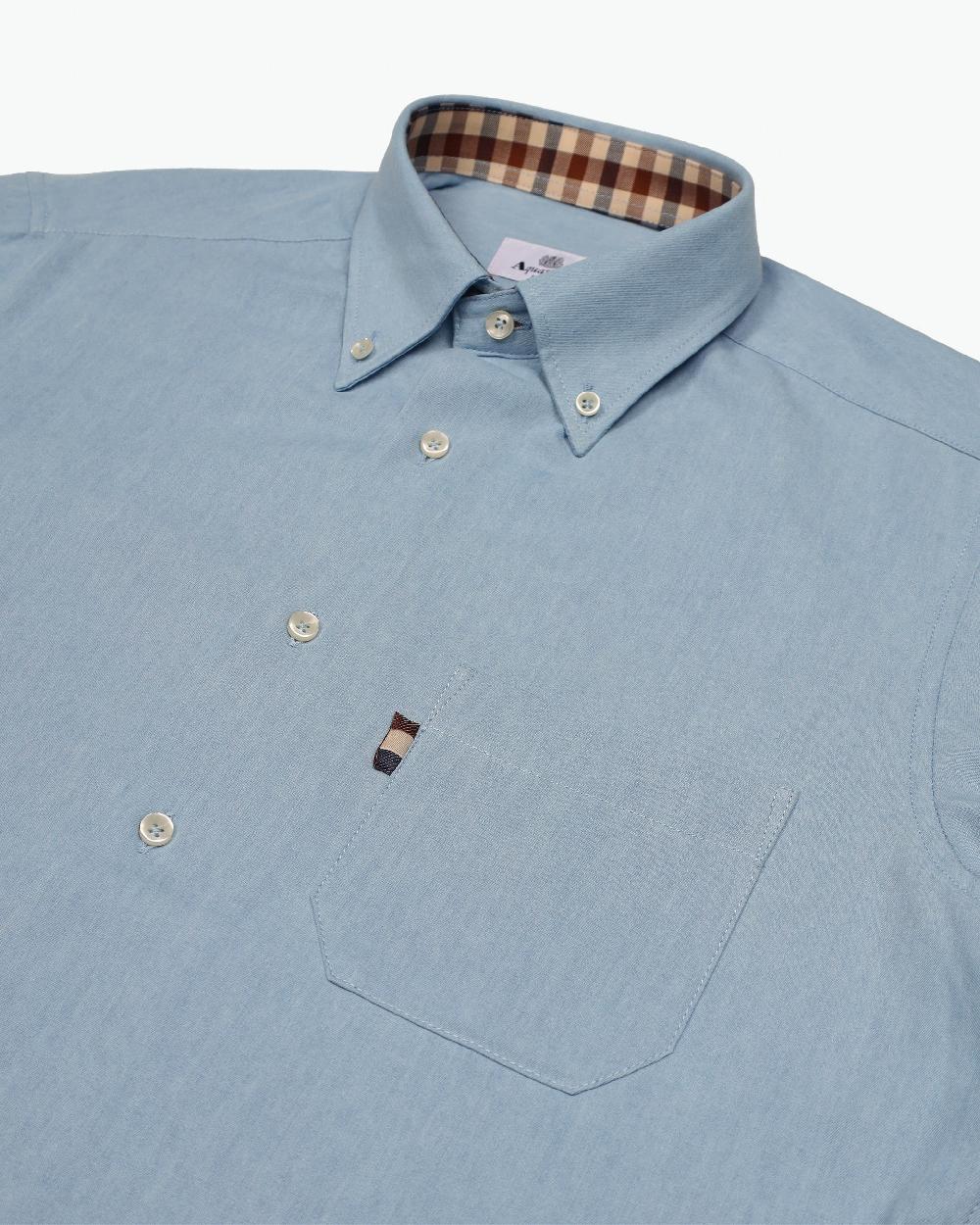 Aquascutum DENIM SHORT SLEEVES SHIRT