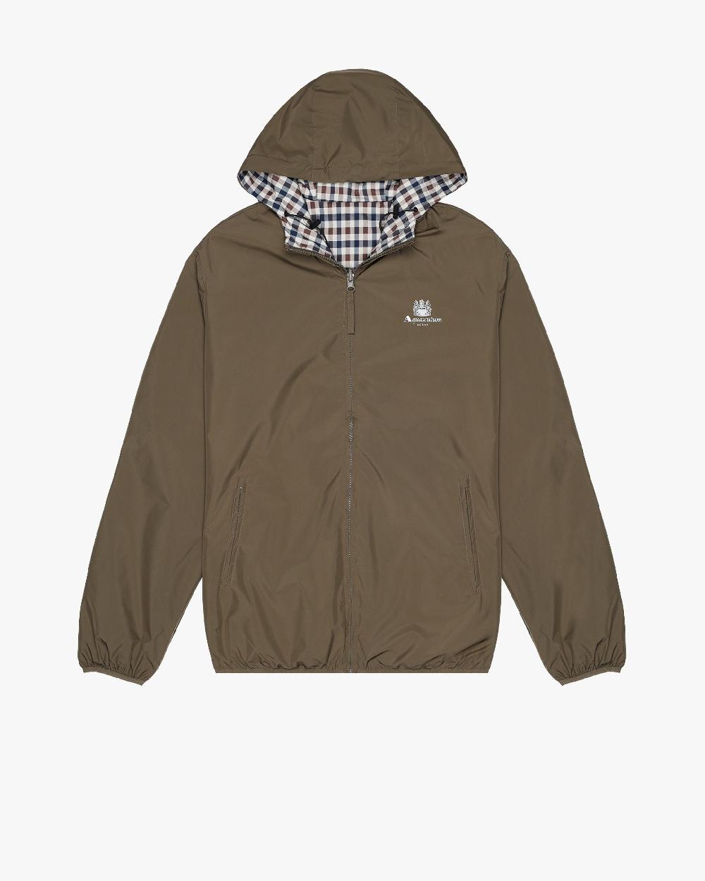 aquascutum HOODED SAILOR REVERSIBLE JACKET