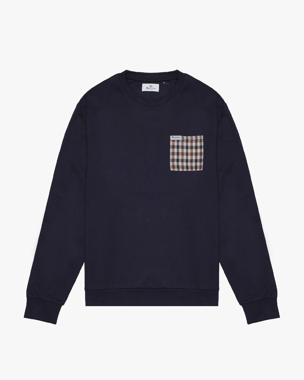 aquascutum ICONIC POCKET CREWNECK