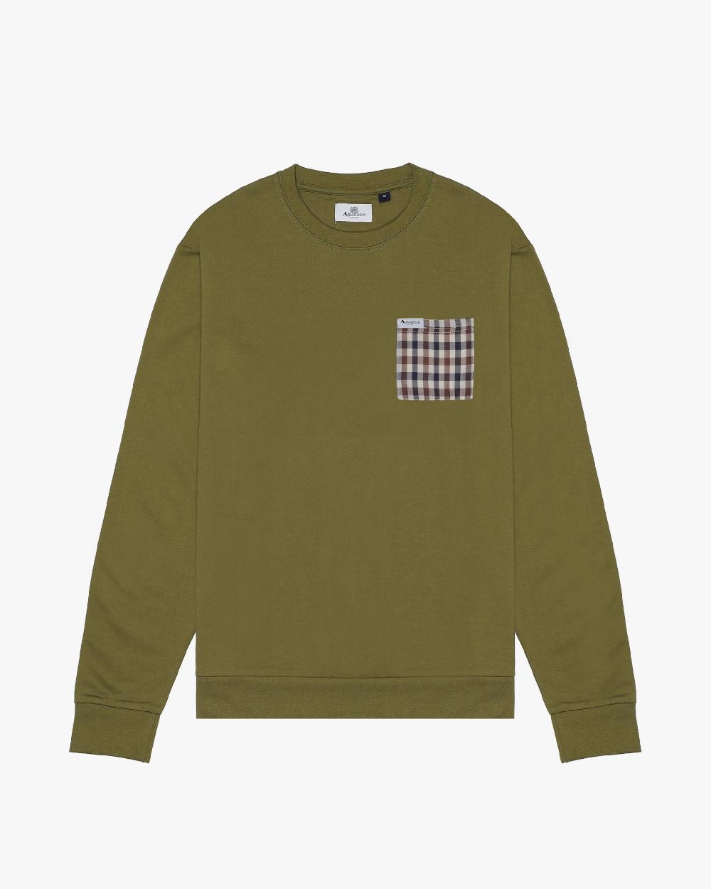 aquascutum ICONIC POCKET CREWNECK
