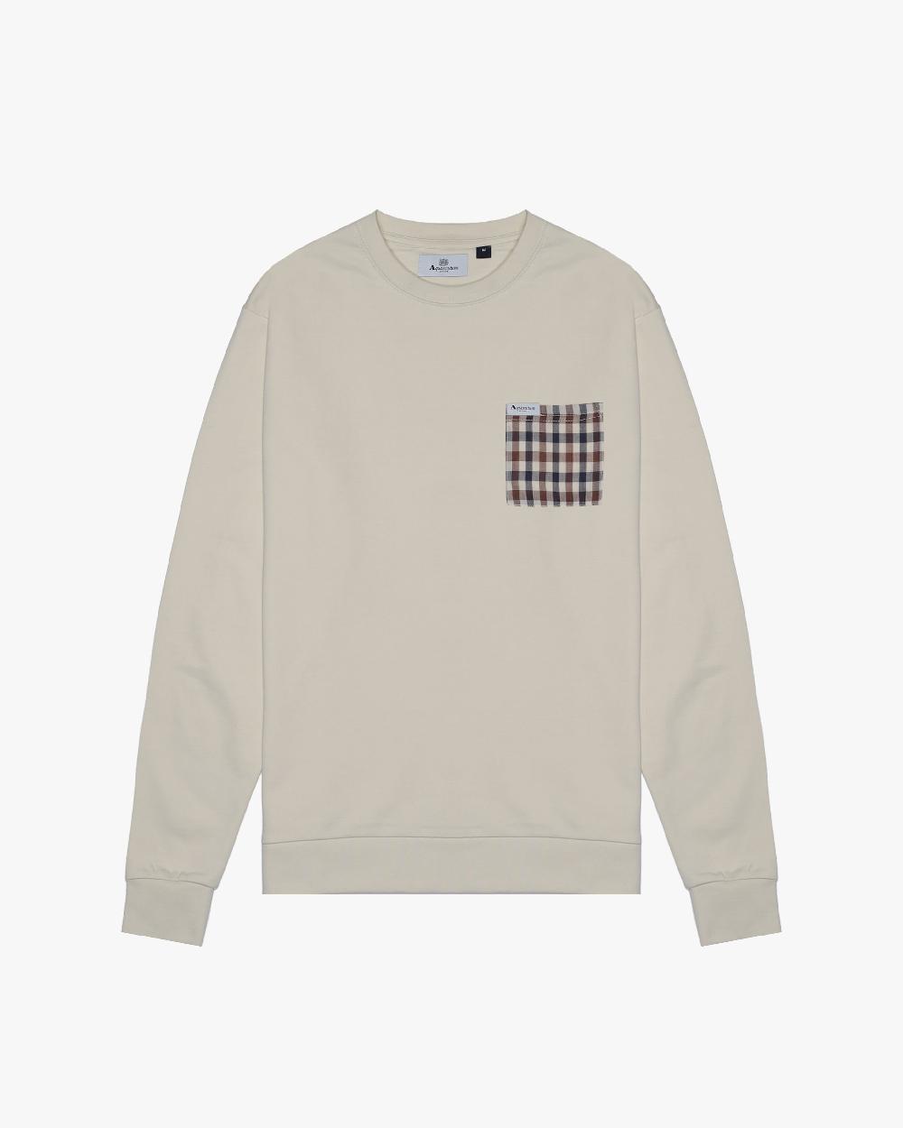 aquascutum ICONIC POCKET CREWNECK