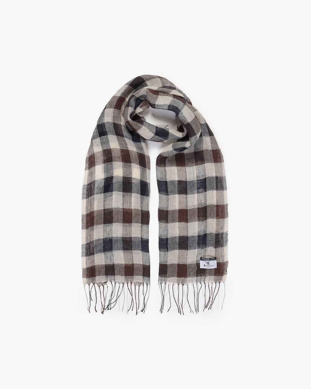 aquascutum MACRO CLUB CHECK SCARF