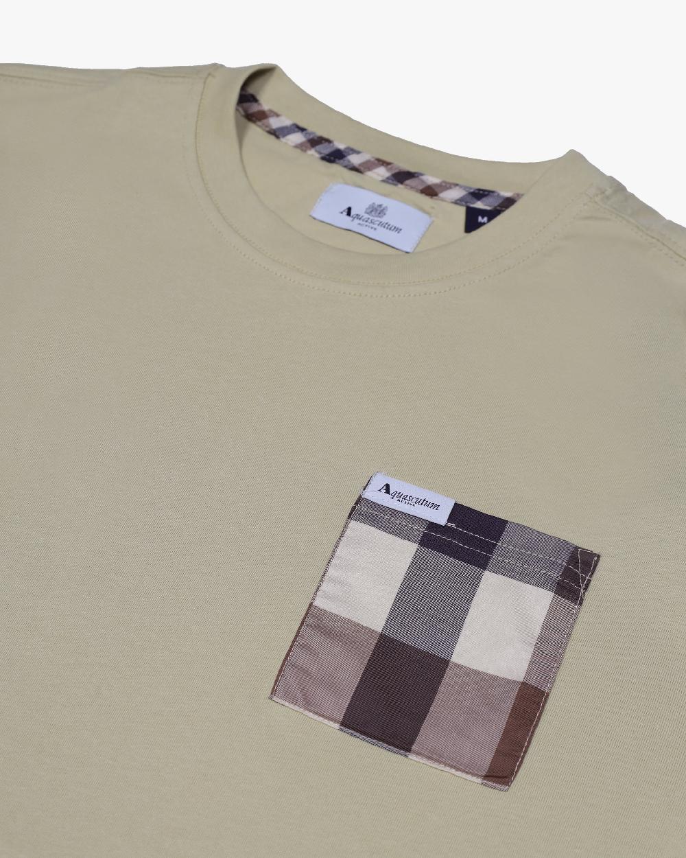 Aquascutum MACRO CLUB CHECK T-SHIRT