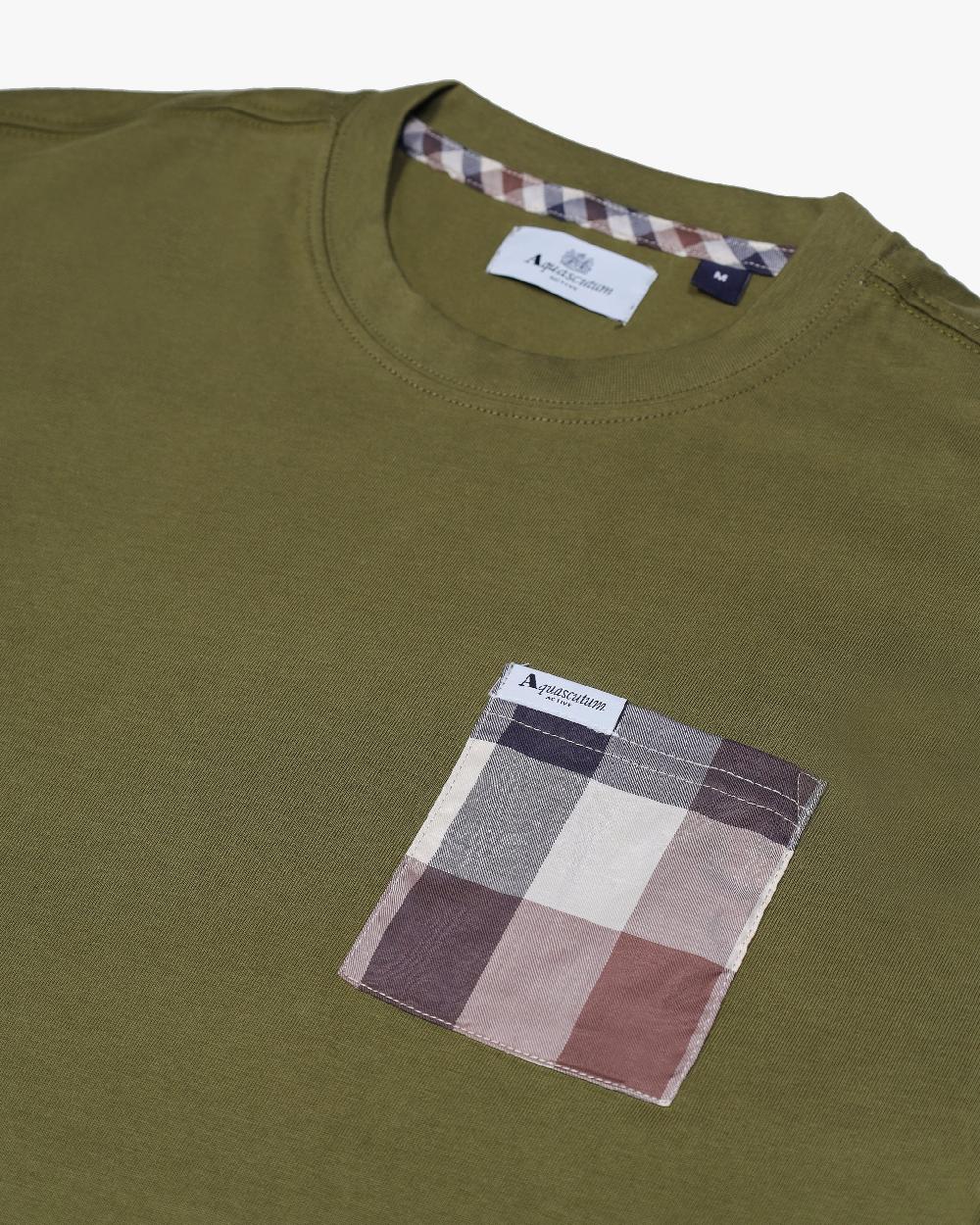 Aquascutum MACRO CLUB CHECK T-SHIRT