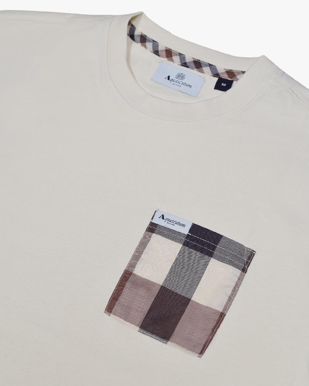 Aquascutum MACRO CLUB CHECK T-SHIRT