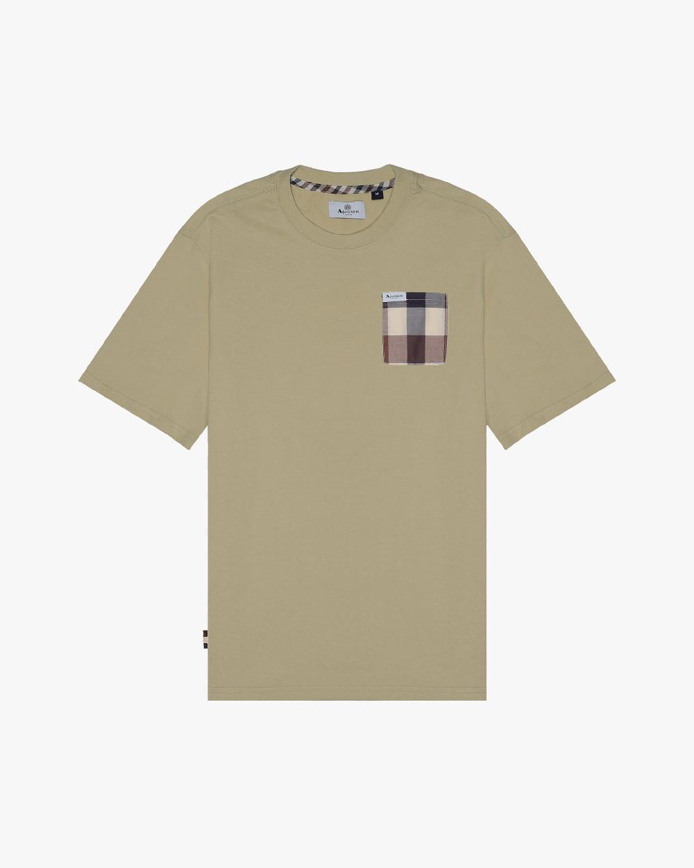 aquascutum MACRO CLUB CHECK T-SHIRT