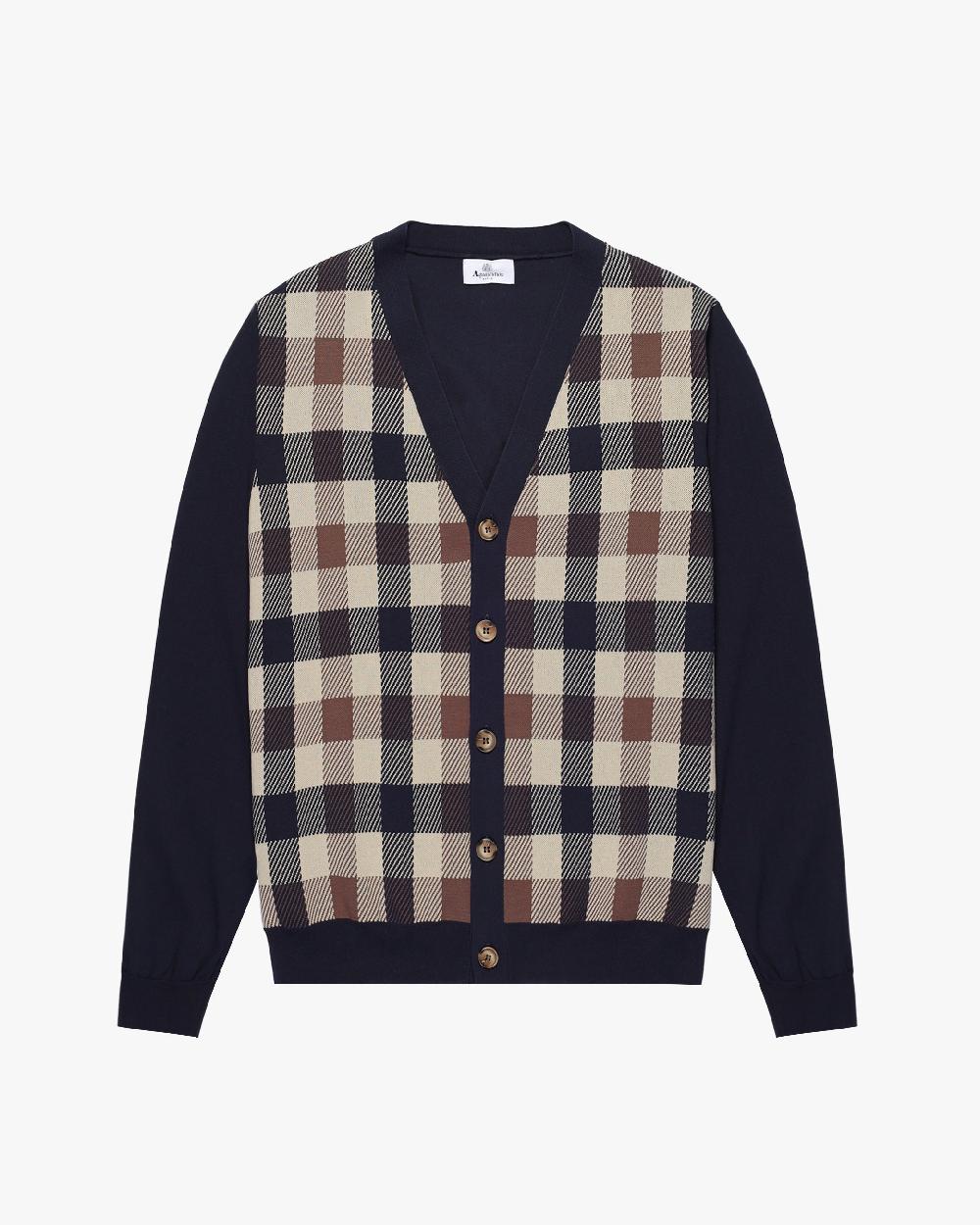 aquascutum MACRO ICONIC CARDIGAN