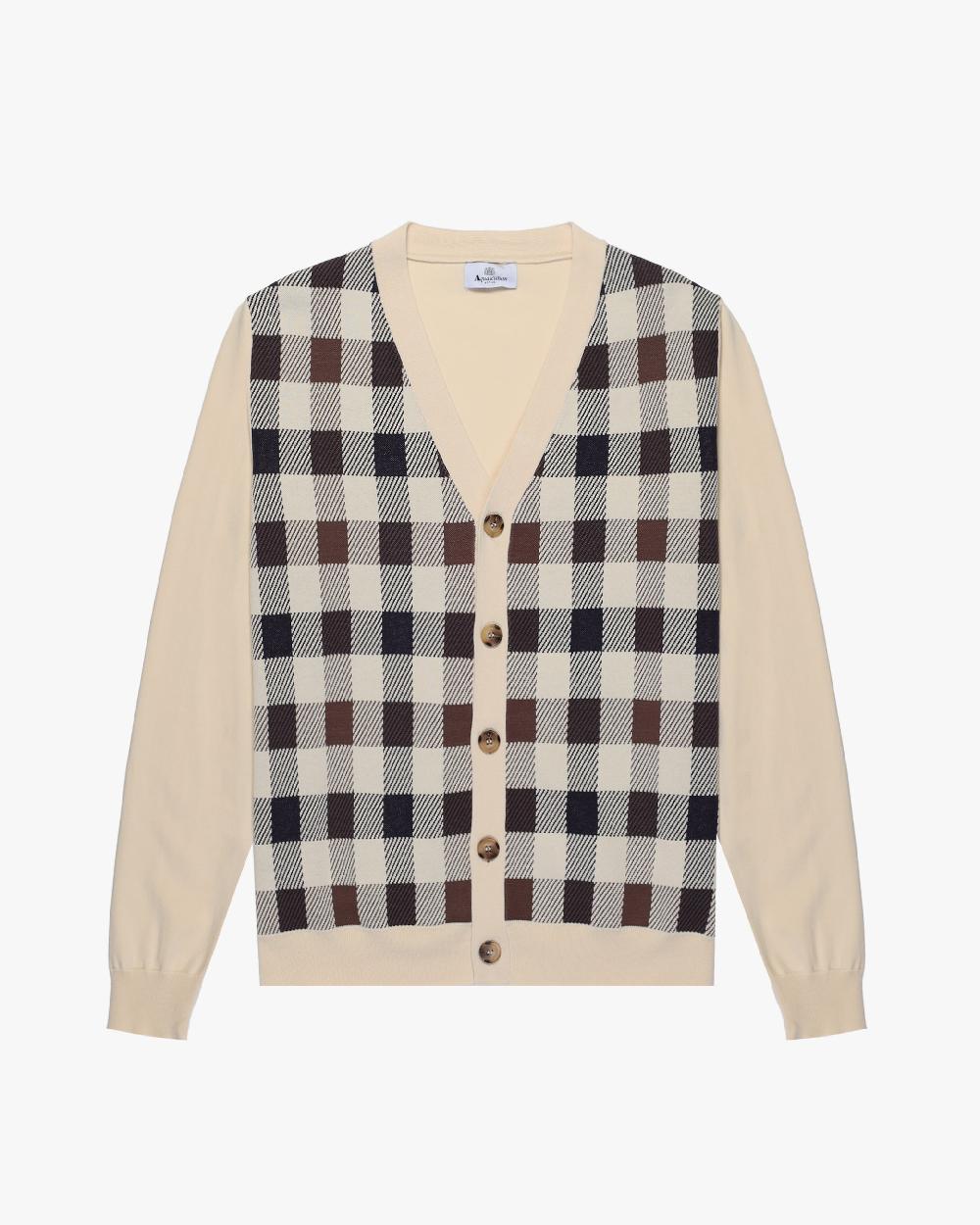 aquascutum MACRO ICONIC CARDIGAN
