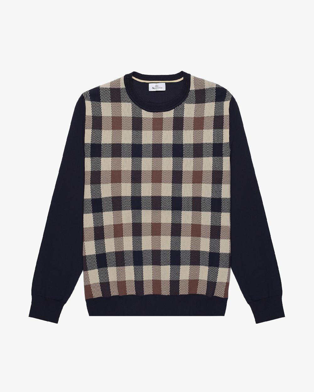 aquascutum MACRO ICONIC SWEATER