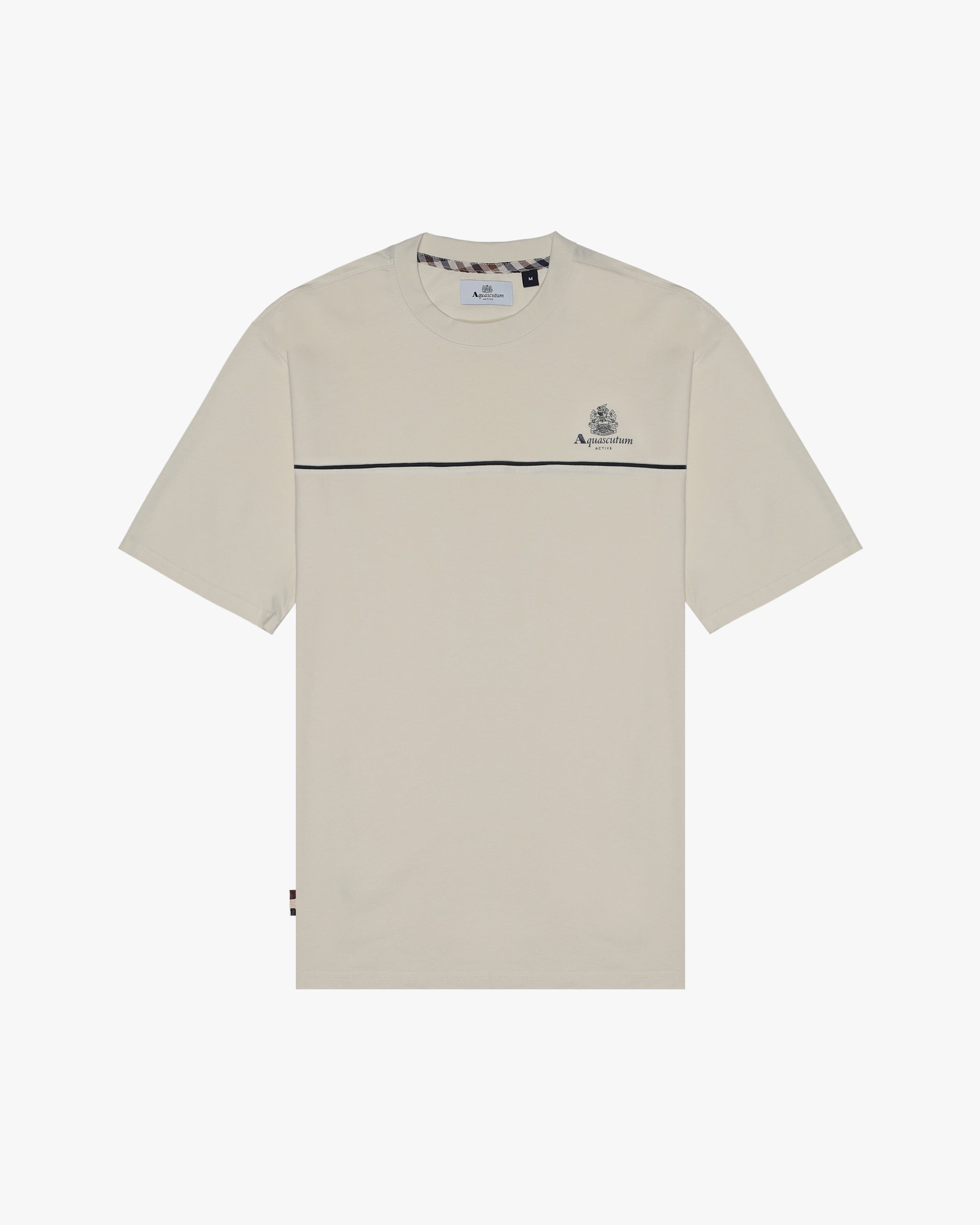 aquascutum PIPING SMALL LOGO T-SHIRT