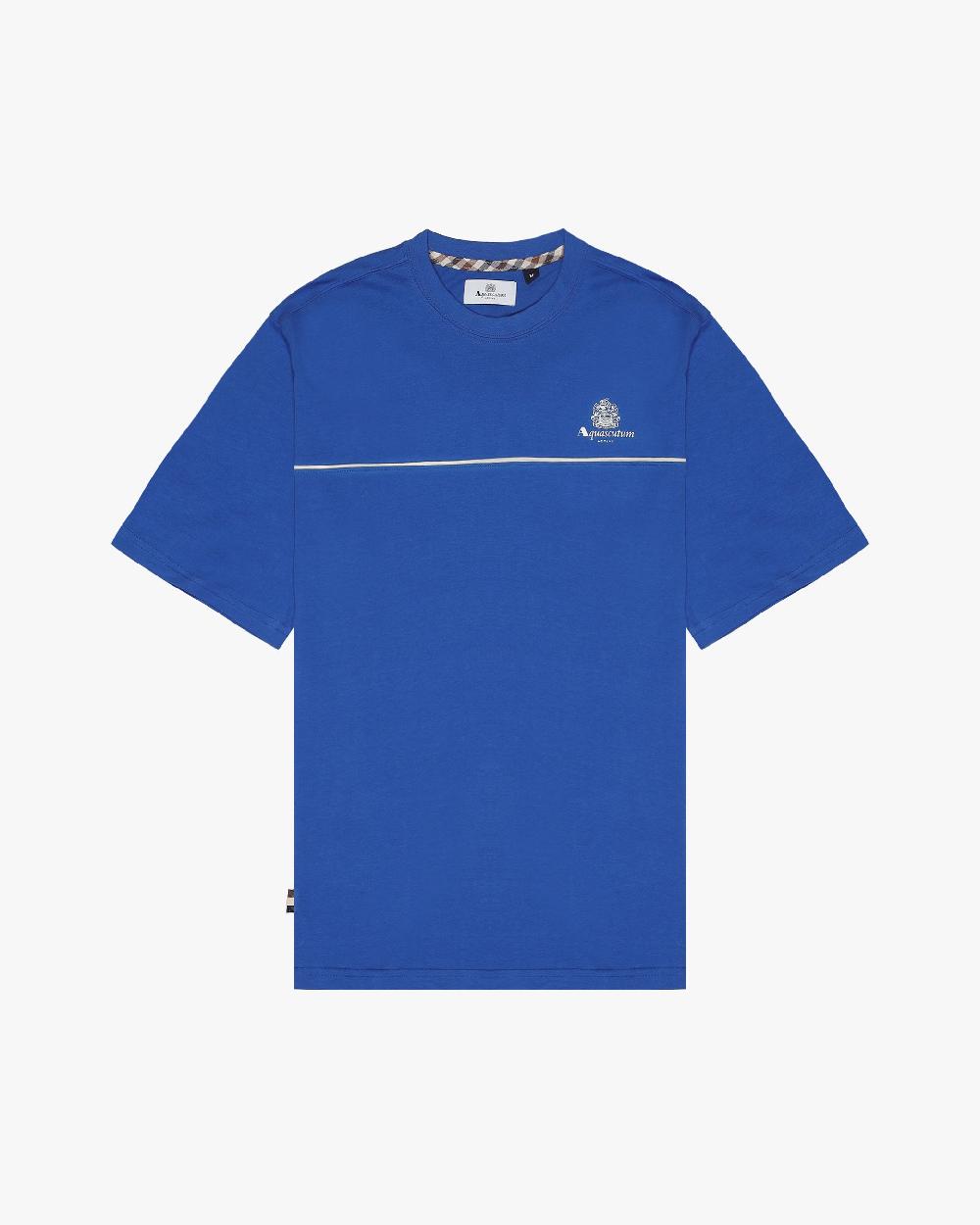 aquascutum PIPING SMALL LOGO T-SHIRT