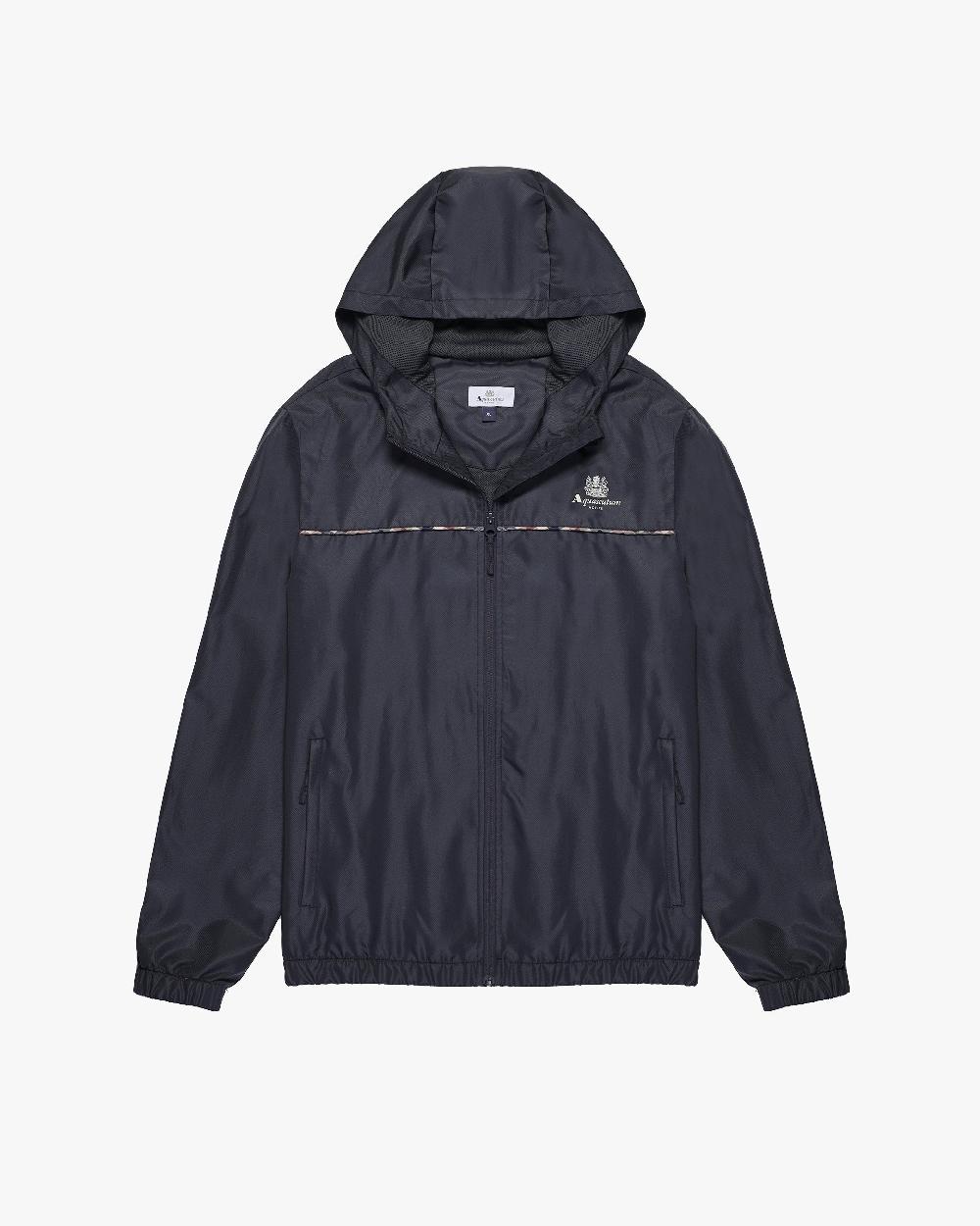 aquascutum RIPSTOP PIPING HOODIE