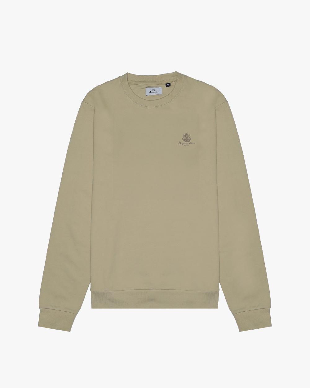 aquascutum SMALL LOGO CREWNECK