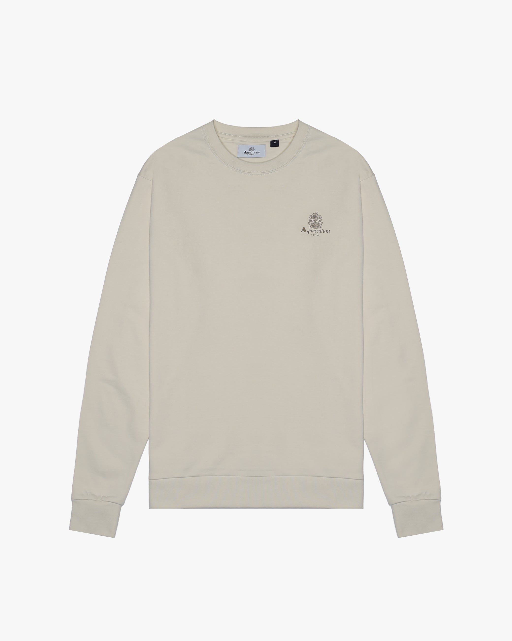 aquascutum SMALL LOGO CREWNECK