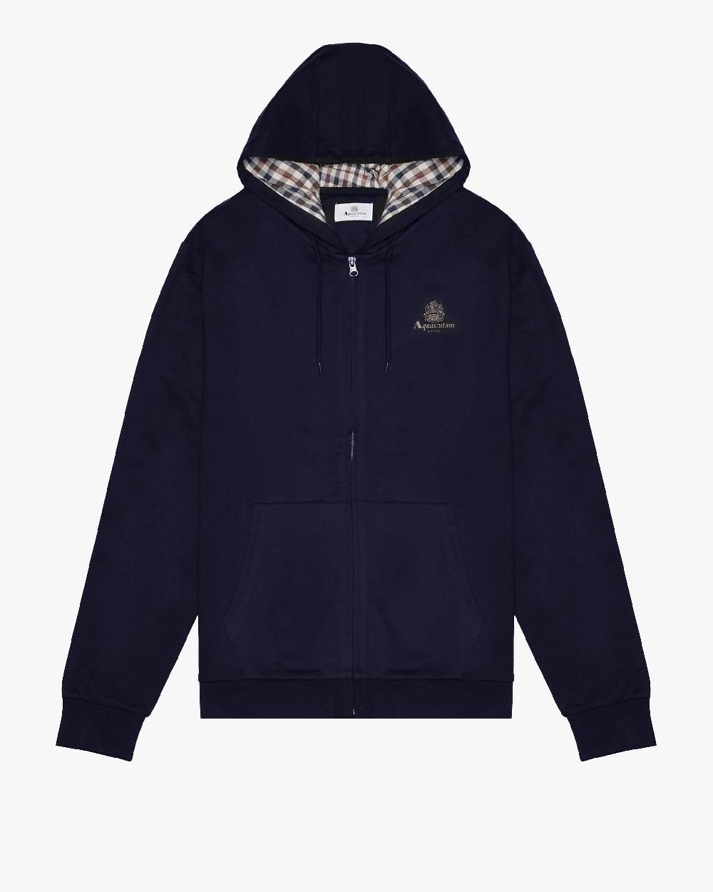 aquascutum SMALL LOGO FULL ZIP