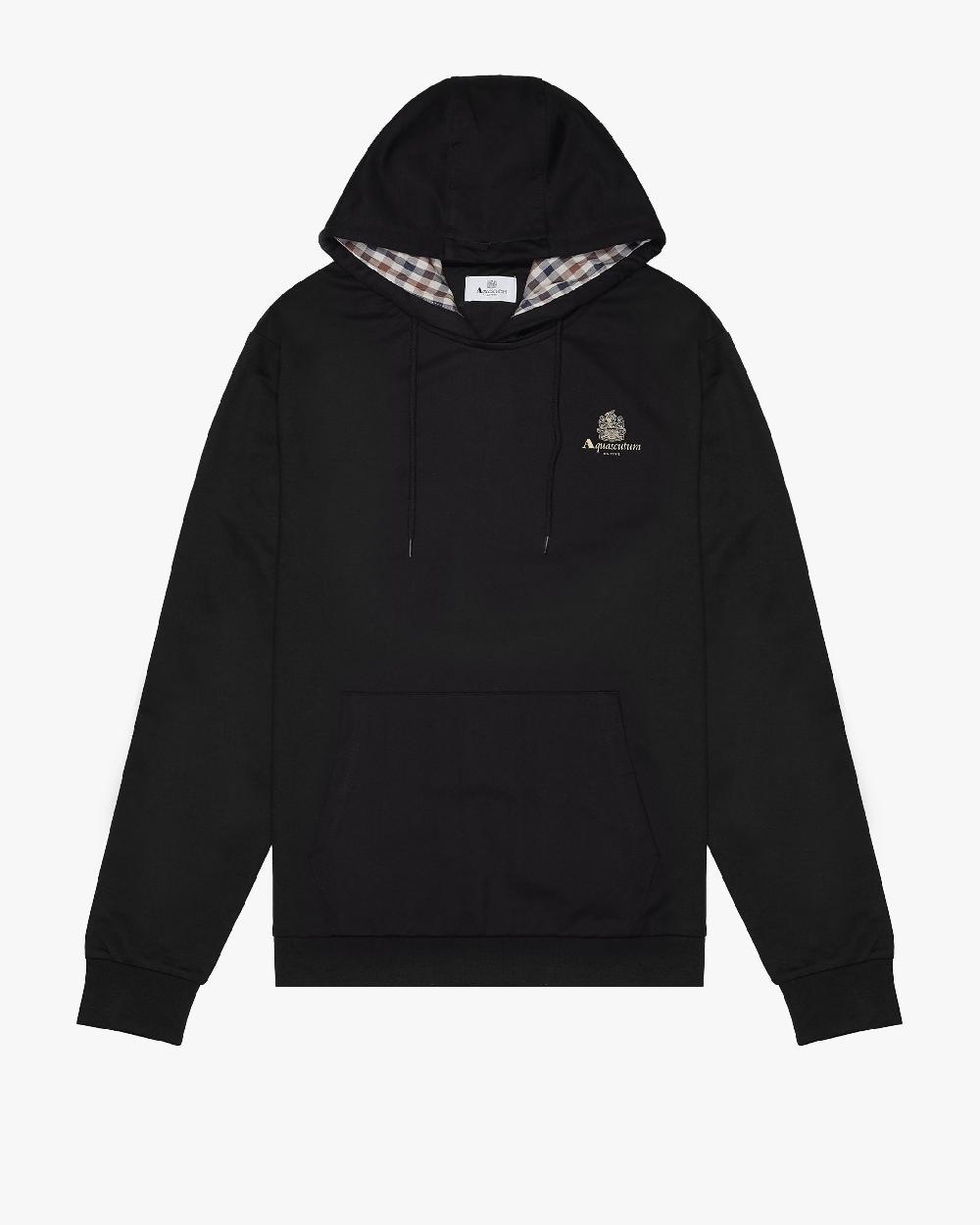 aquascutum SMALL LOGO HOODIE