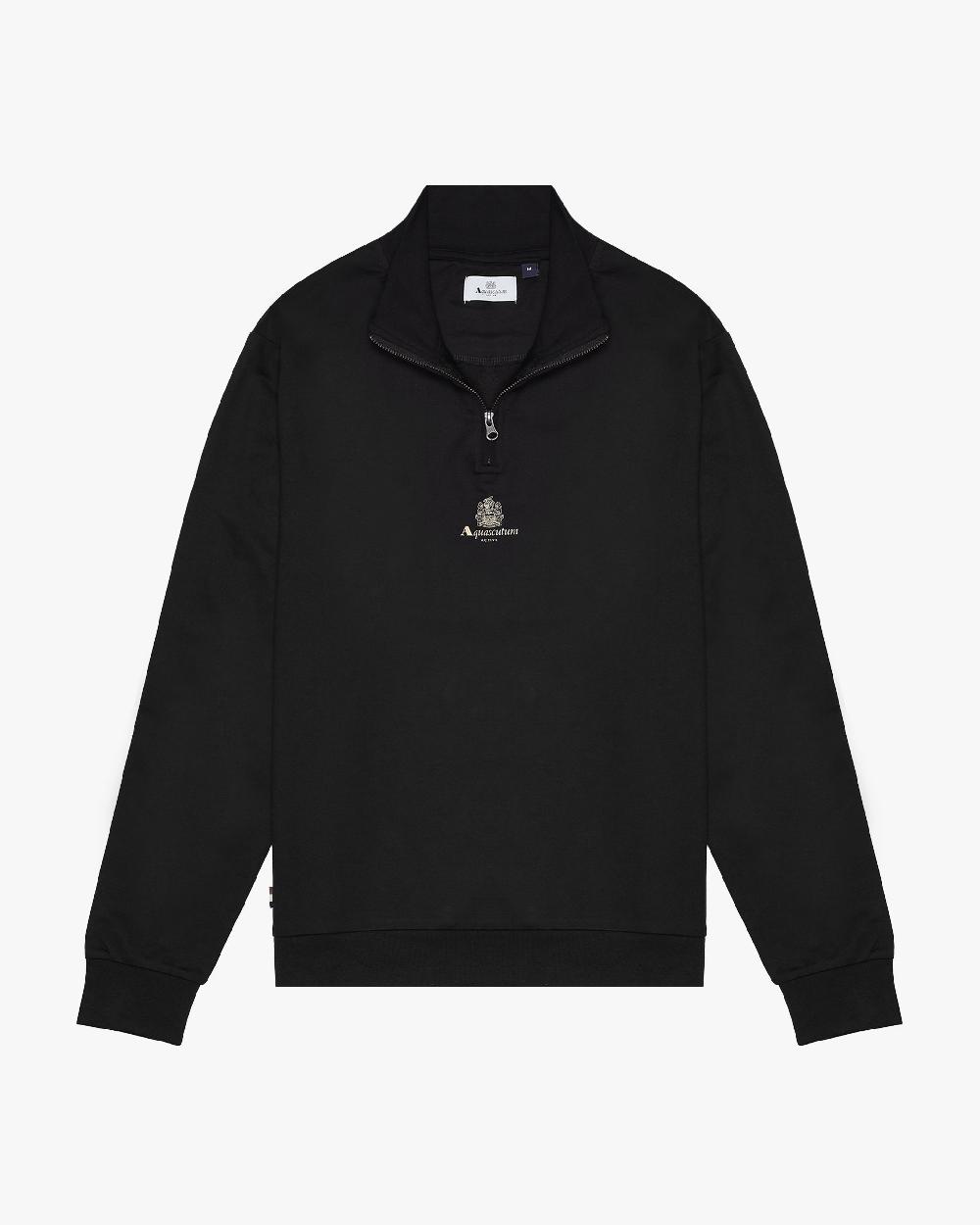aquascutum SMALL LOGO QUARTER ZIP