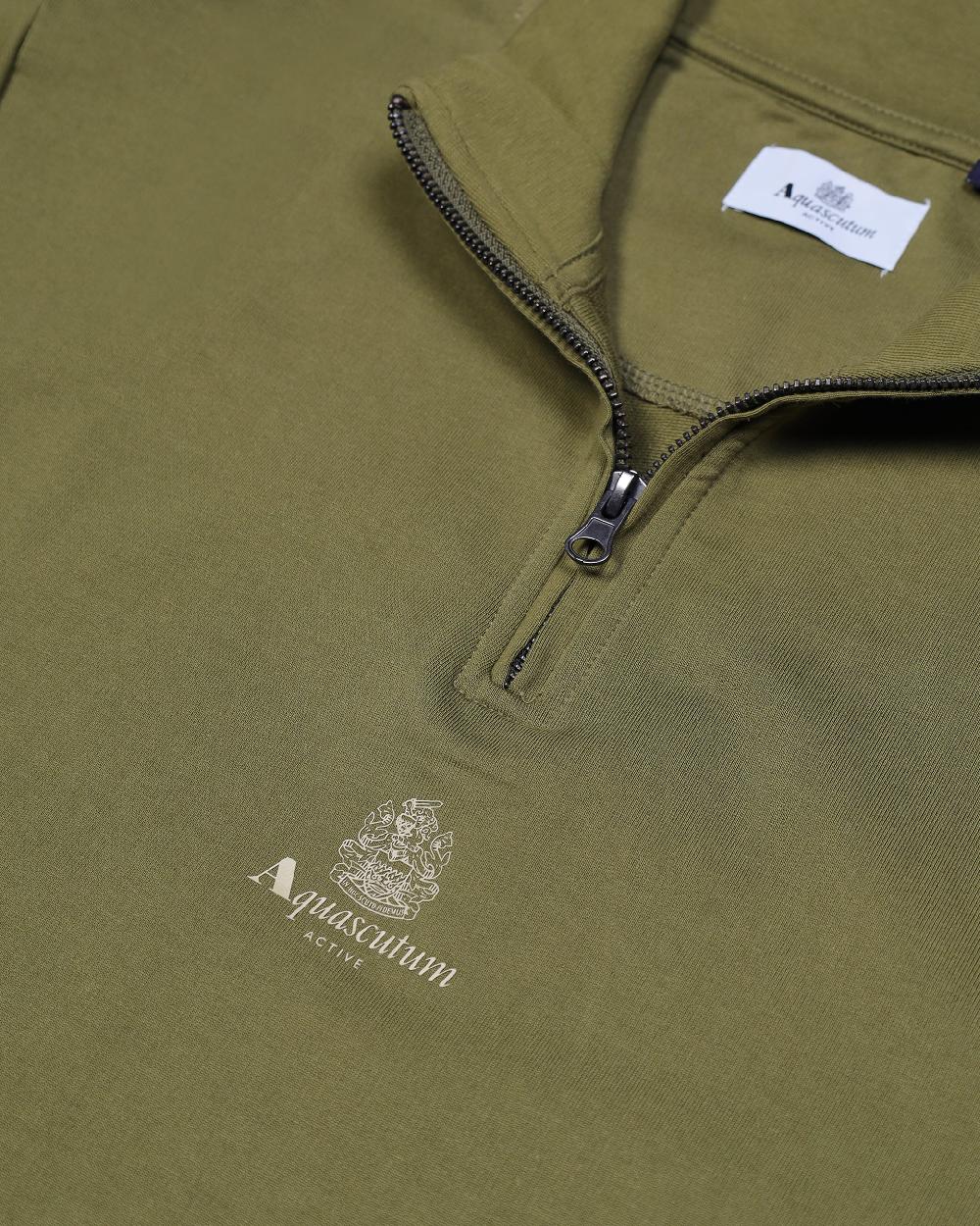 Aquascutum SMALL LOGO QUARTER ZIP